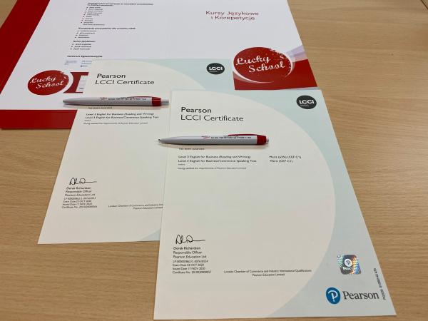 Zdany egzamin językowy LCCI English for Business 